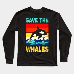 Save The Whales Long Sleeve T-Shirt